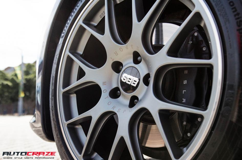TESLA MODEL S CH R MATTE TITANIUM WITH STAINLESS STEEL RIM PROTECTOR